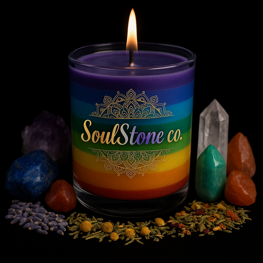 7 Chakra Balancing Candle Jar