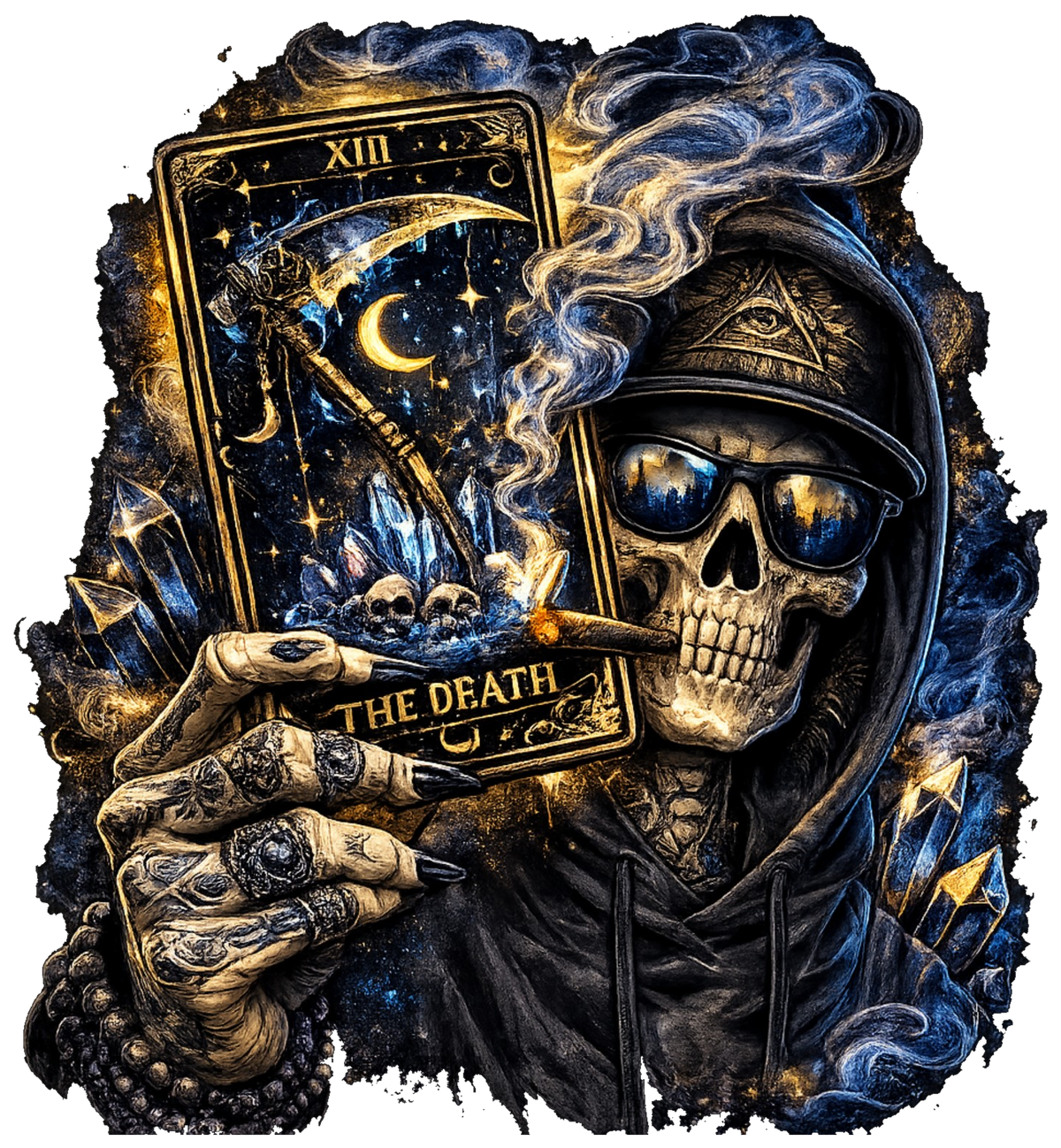 Death Tarot Skull design by SoulStone Co.