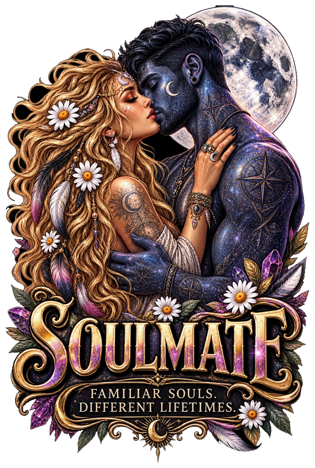 Soulmate familiar souls different lifetimes design by SoulStone Co.