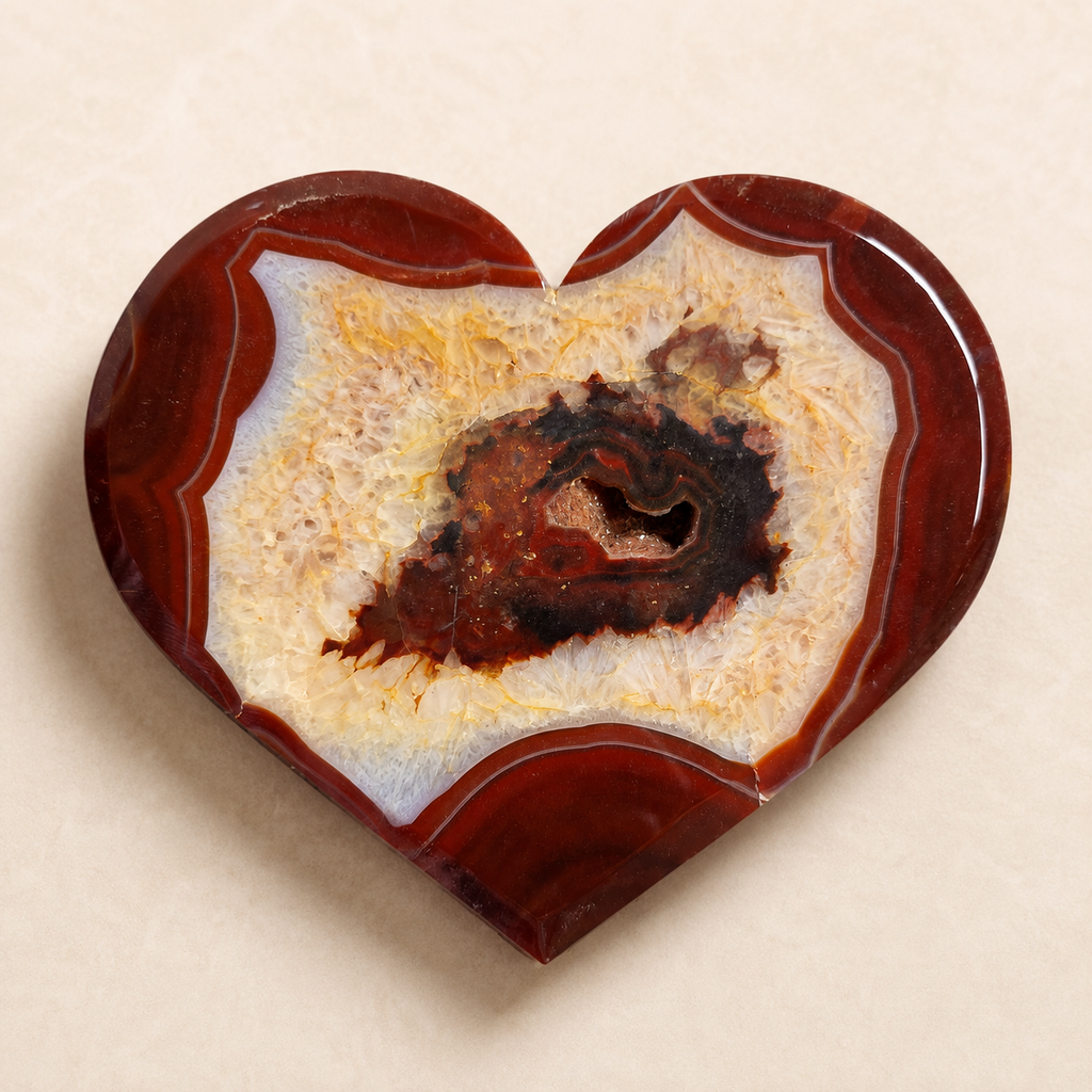 Carnelian Agate Heart 2