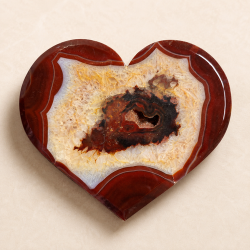 Carnelian Agate Heart 2