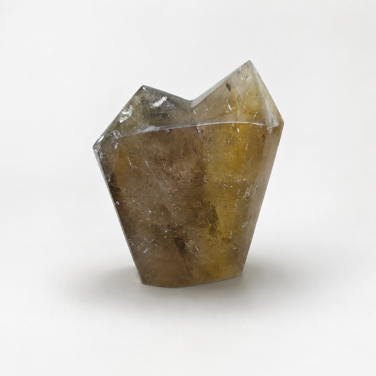 253g Smoky Quartz double point crystal with translucent brown tones