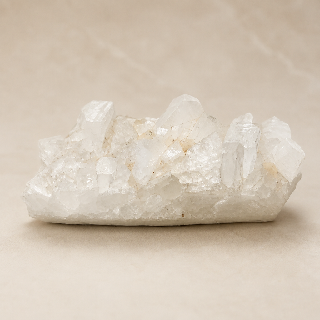 White Apophyllite Cluster