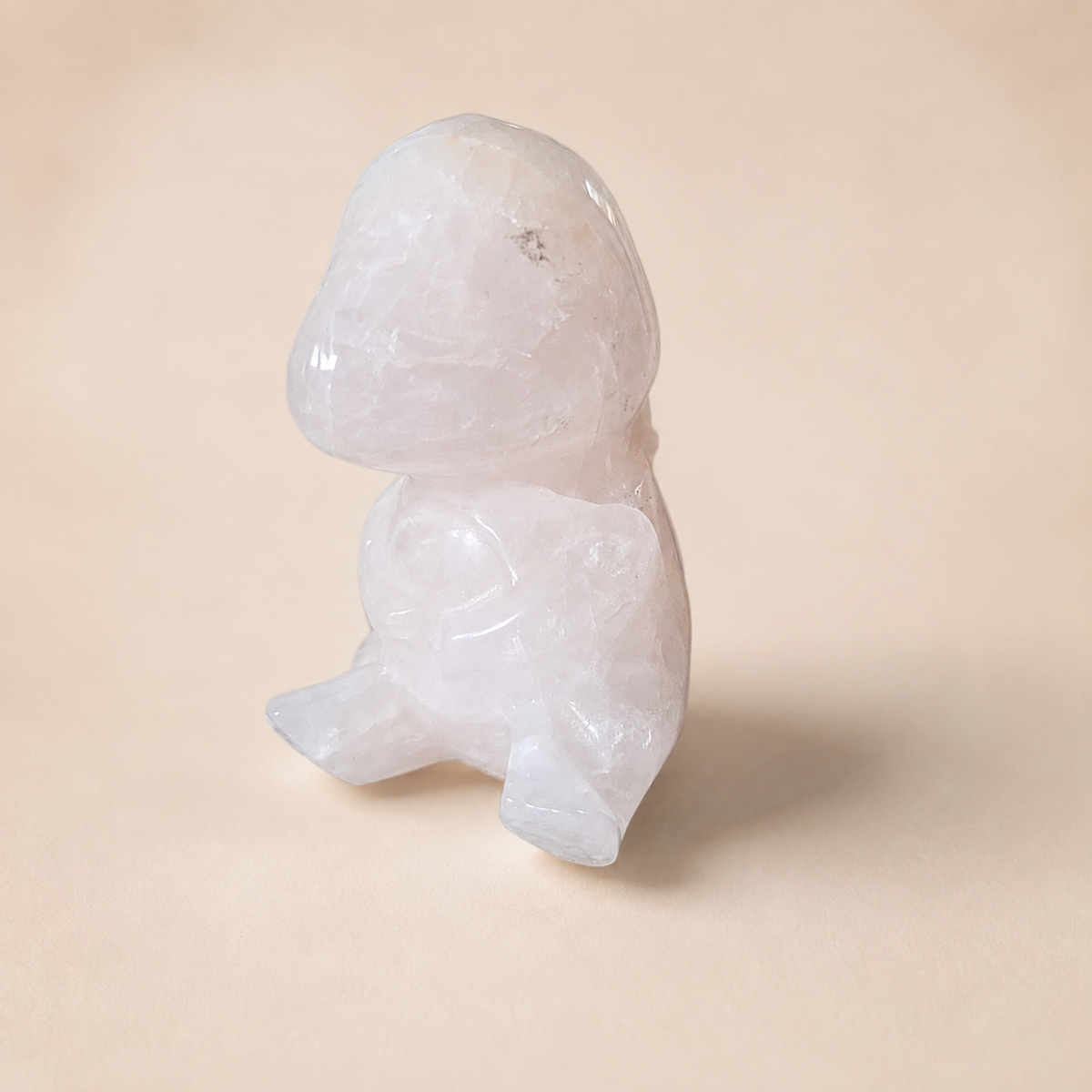 Charizard Rose Quartz crystal carving variation by SoulStone Co