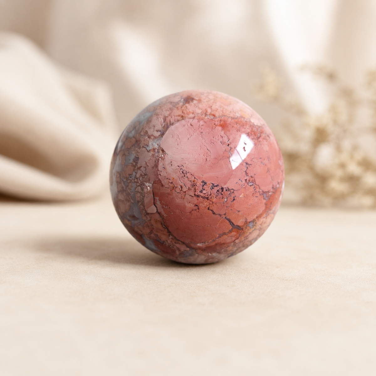 Pink Agate Sphere 3