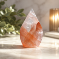 99g Fire Quartz flame crystal with red hematite inclusions