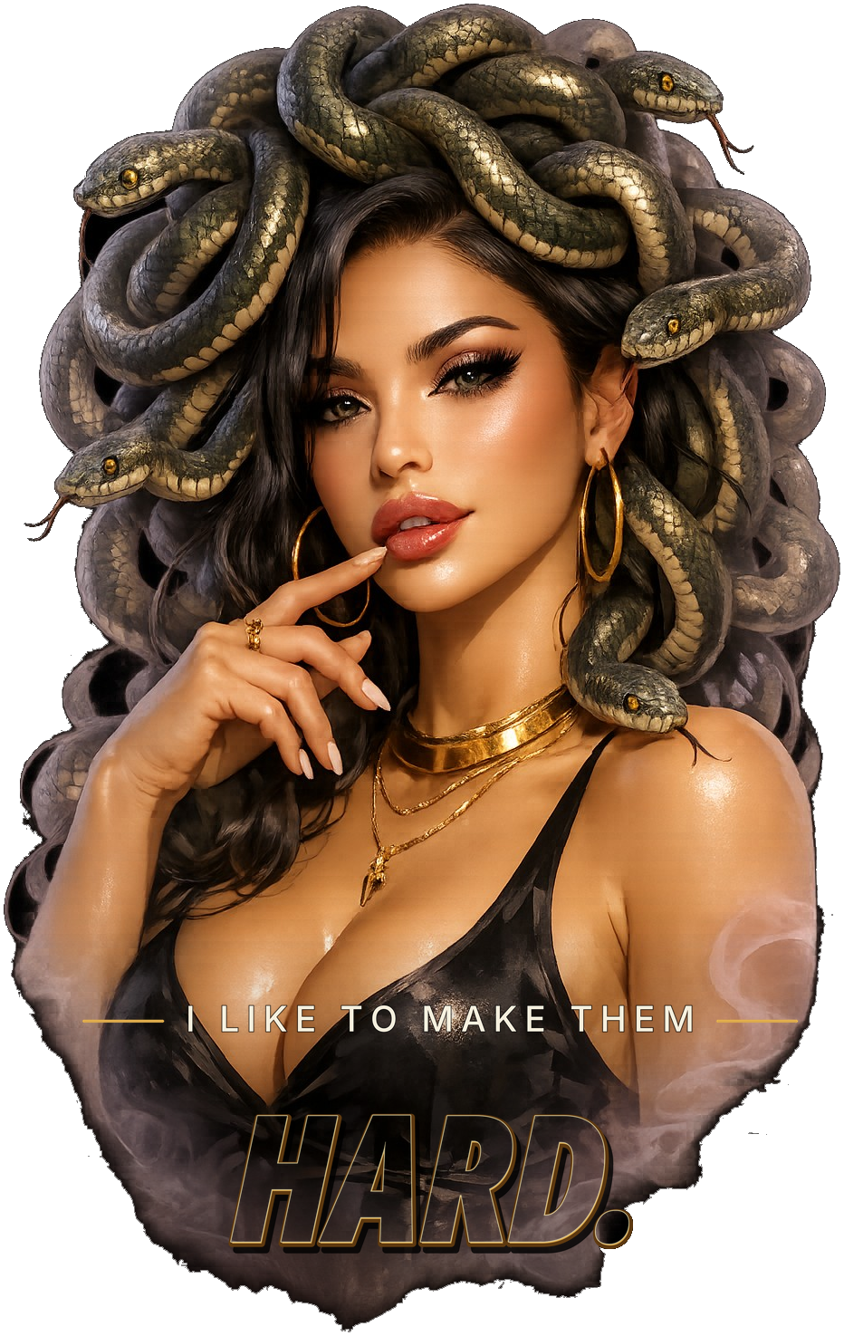 Medusa I Like to Make Them Hard design by SoulStone Co.