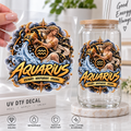 Aquarius Zodiac UV DTF transfer mockup - SoulStone Co.