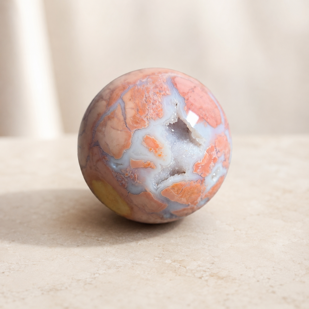 Pink Agate Sphere 2
