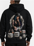Karma Is Coming Girl hoodie on male model