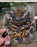 Cancer Zodiac UV DTF transfer mockup