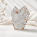 446g Fire Quartz double point crystal with red and golden inclusions