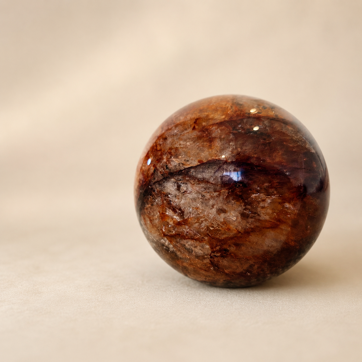 Fire Quartz Sphere