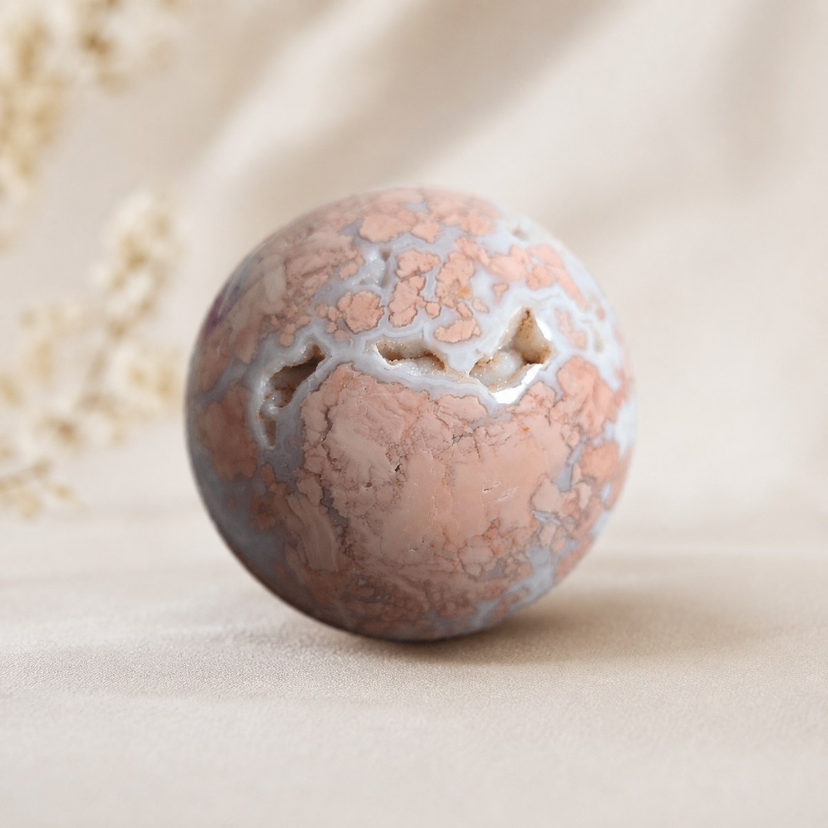 Pink Agate Sphere 3