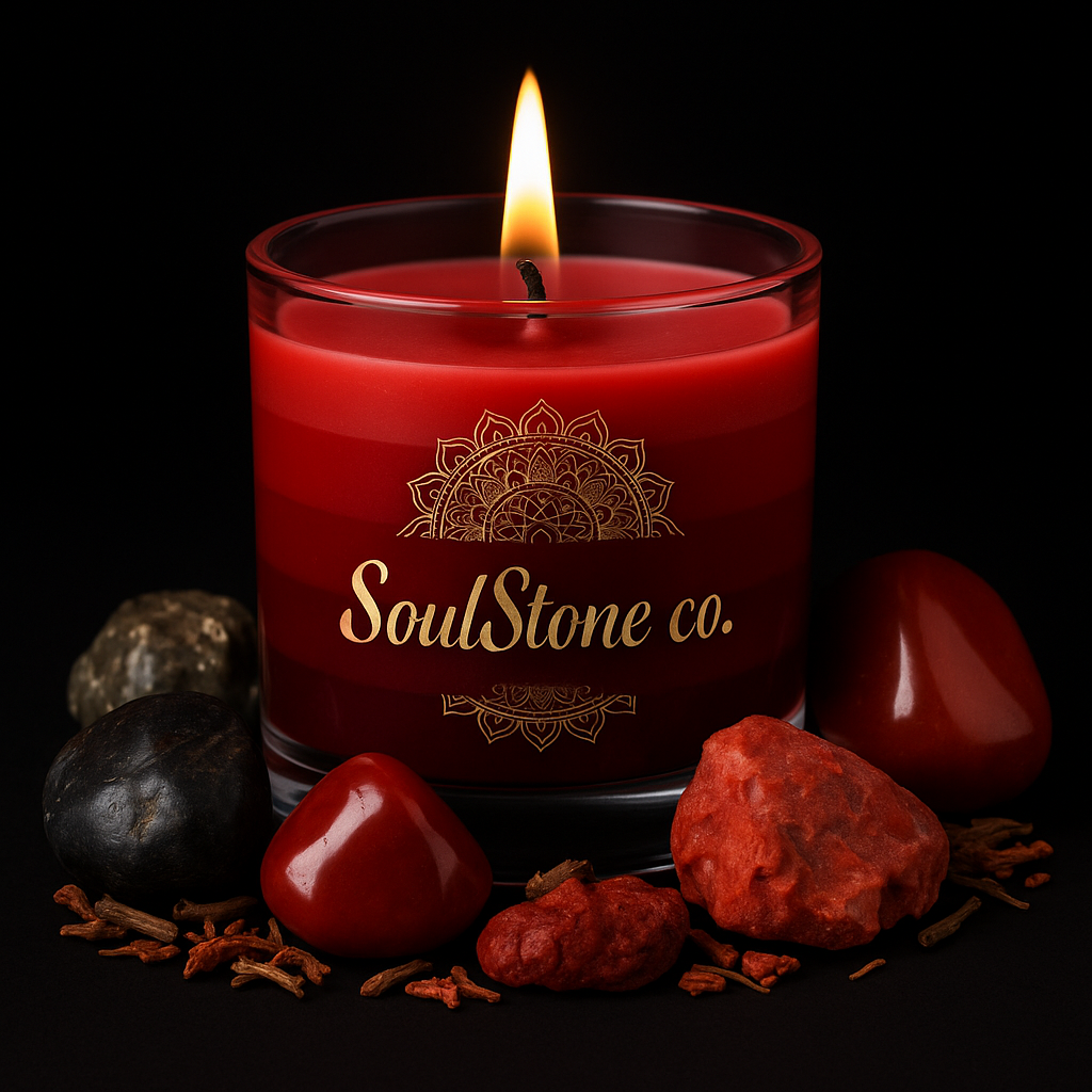 Root Chakra Candle Jar