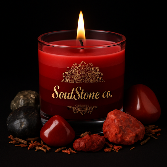 Root Chakra Candle Jar
