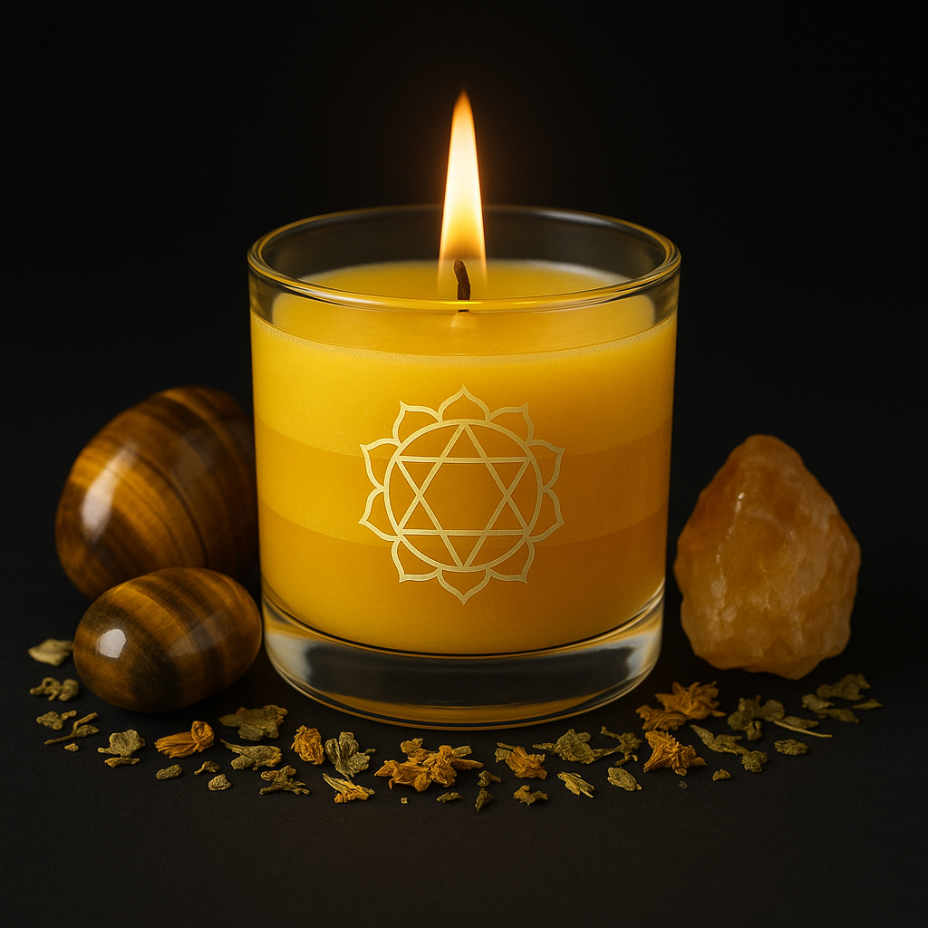 Solar Plexus Chakra Candle Jar