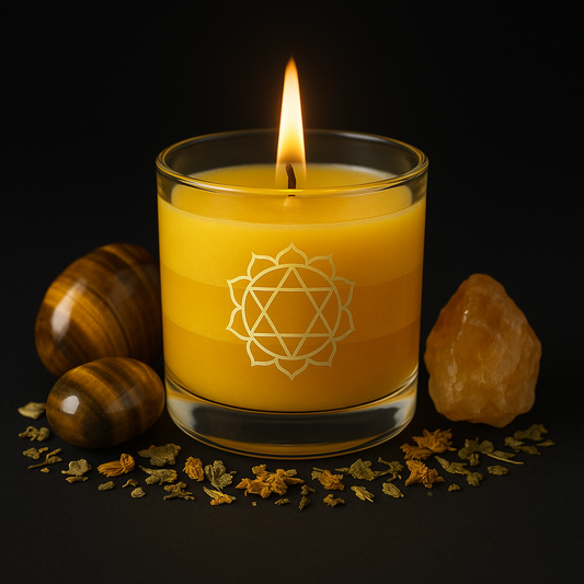 Solar Plexus Chakra Candle Jar