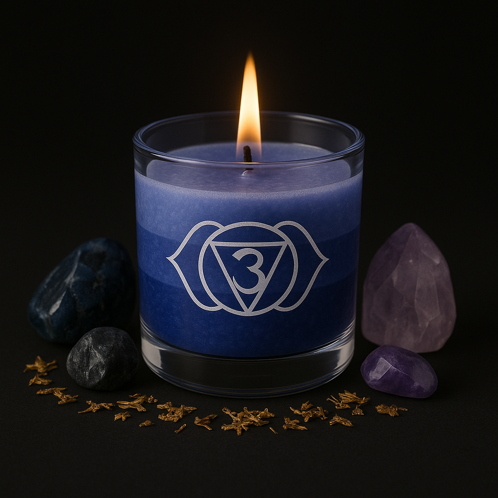 Throat Chakra Candle Jar