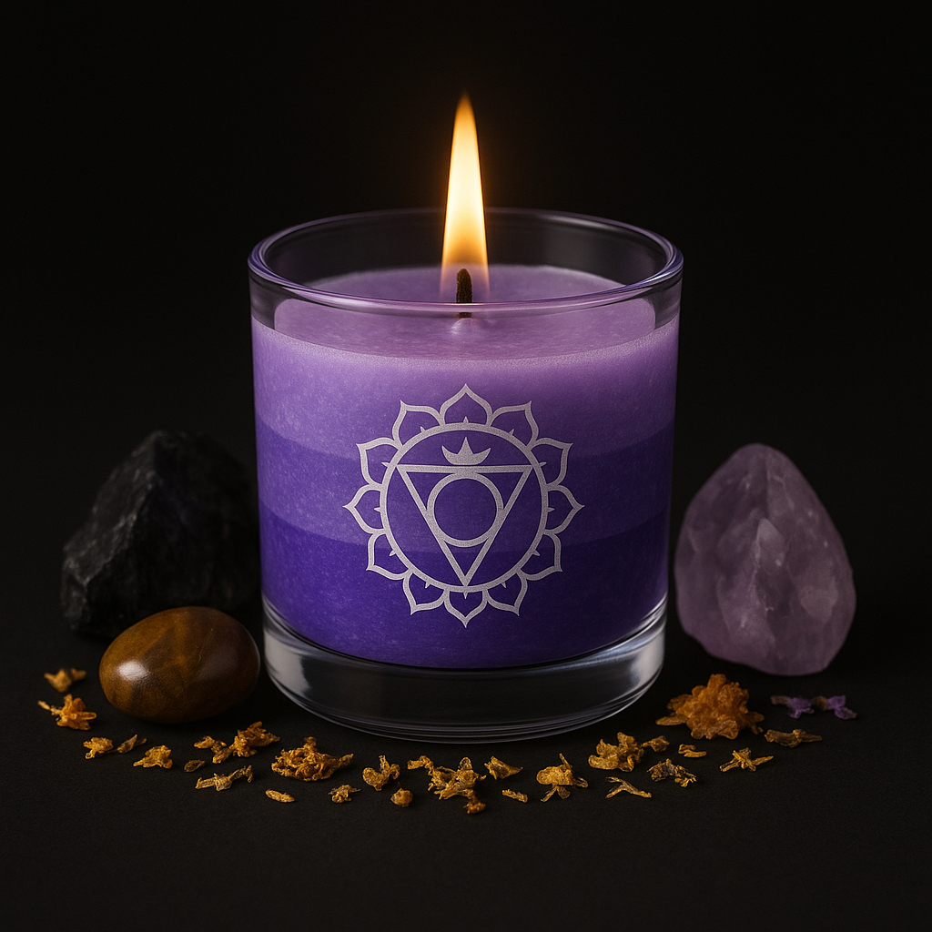 Third Eye Chakra Candle Jar