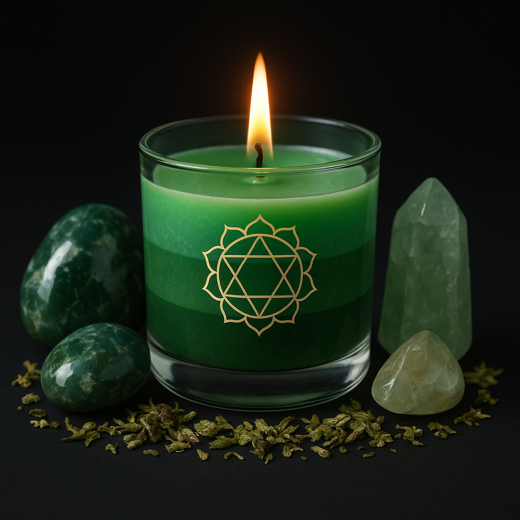 Heart Chakra Candle Jar