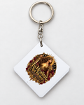 I'm Healing Not Healed Warrior Goddess square metal keyring by SoulStone Co