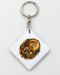 Leo Zodiac square metal keyring by SoulStone Co