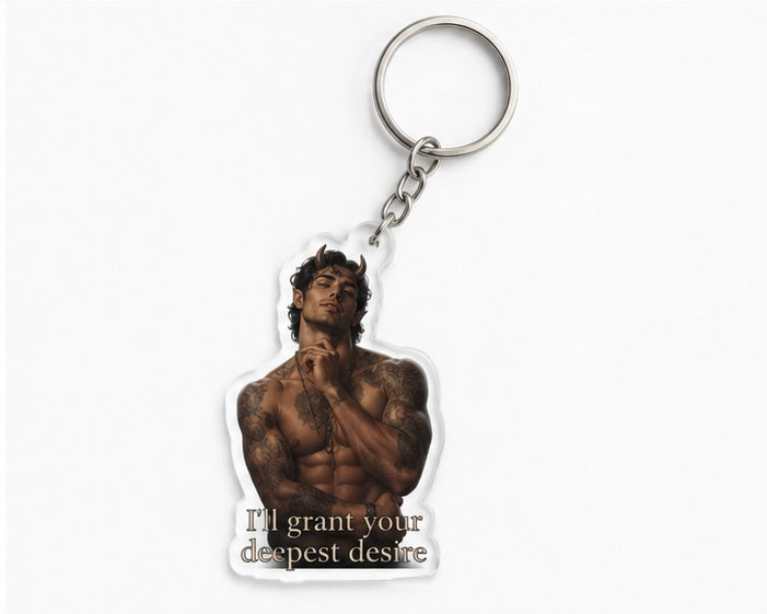 SoulStone Lucifer I'll Grant Your Deepest Desire keyring mockup