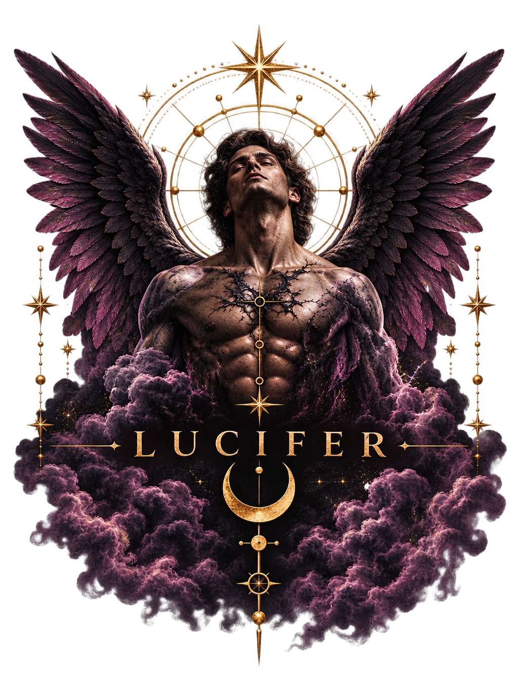 Lucifer Fallen Angel T-shirt design