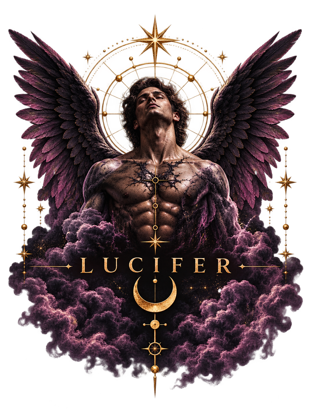 Lucifer Fallen Angel T-shirt design