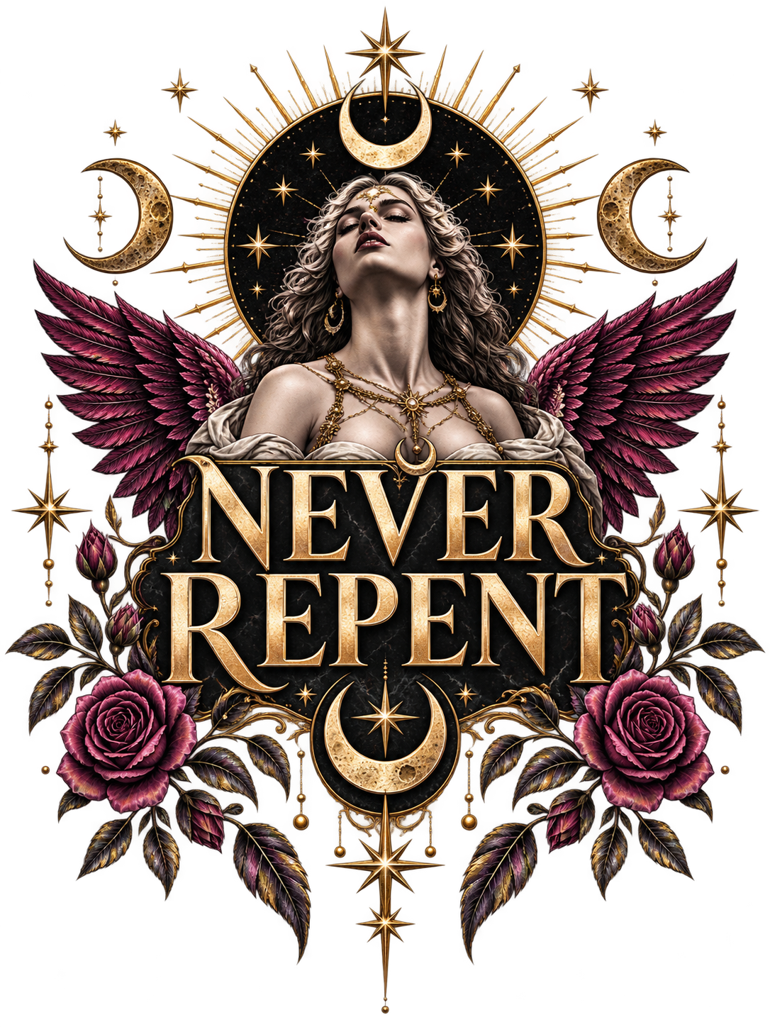 Never Repent Celestial design