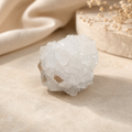 Small Quartz crystal cluster with creamy golden Calcite formations