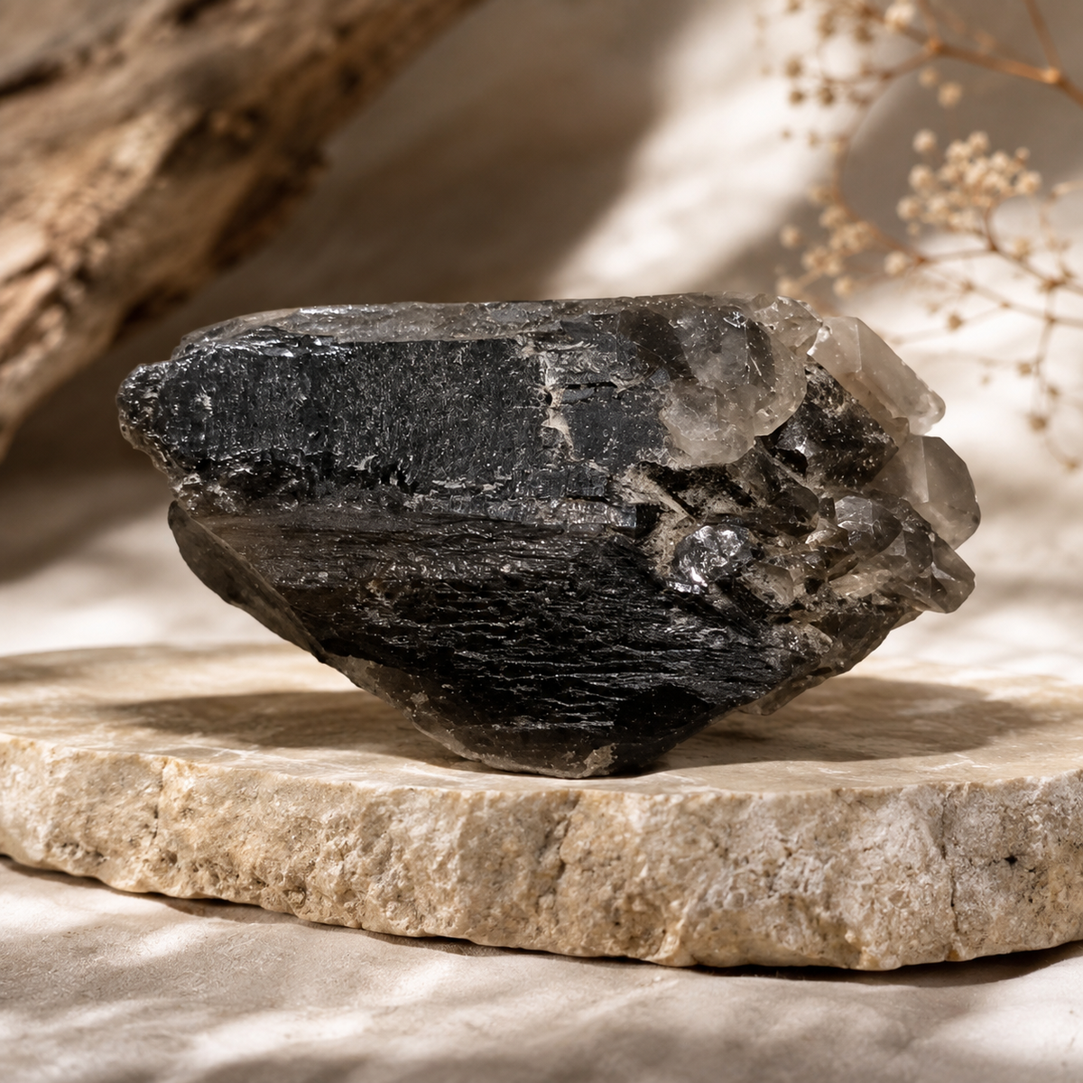 Smoky Quartz Cluster
