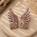 Dendritic Agate crystal wings with branch-like natural inclusions