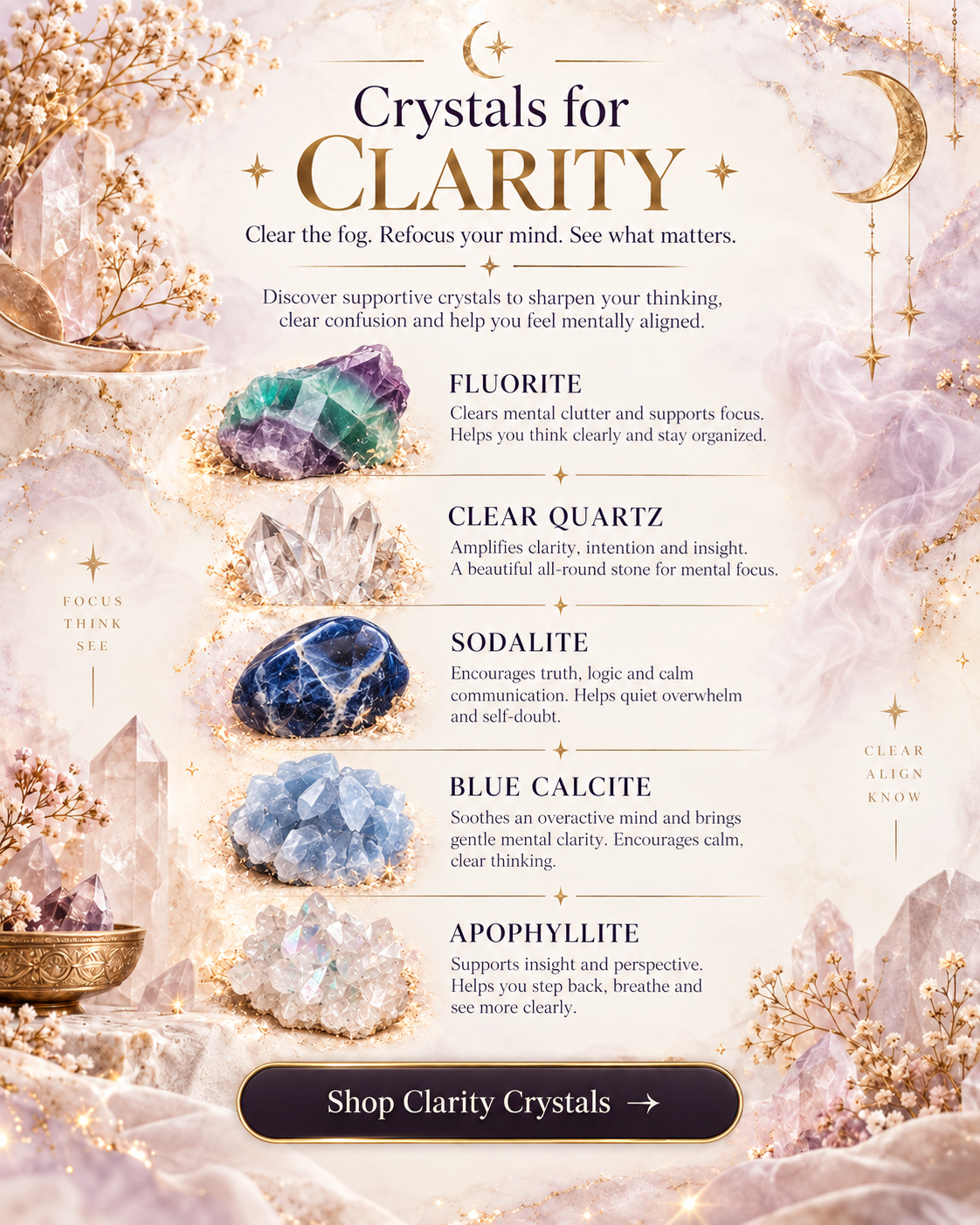 SoulStone Co. Crystals for Clarity guide