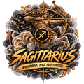 SoulStone Sagittarius zodiac artwork — Adventurous, Bold, Free-Spirited