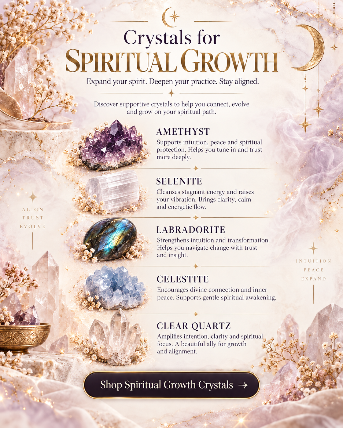 SoulStone Co. Crystals for Spiritual Growth guide