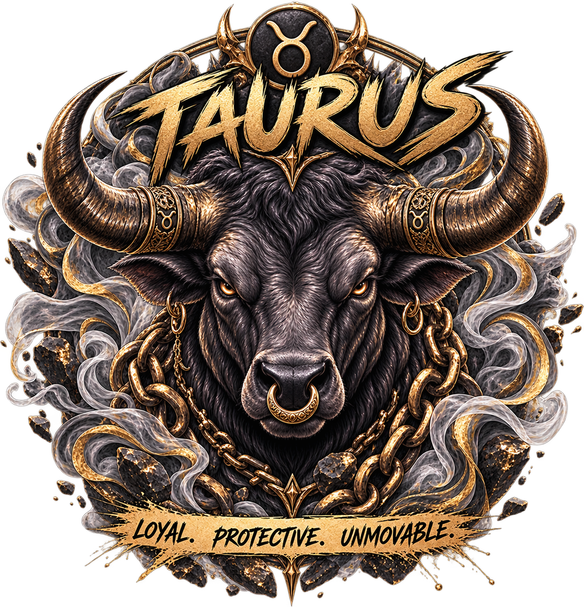 Taurus Zodiac astrology artwork by SoulStone Co