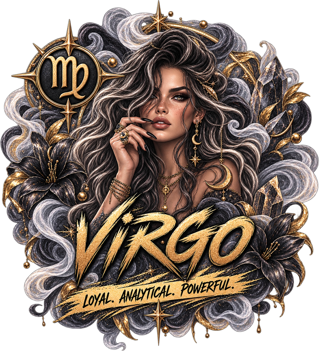 Virgo Zodiac astrology artwork by SoulStone Co