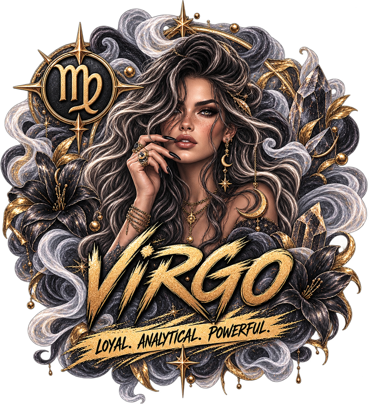 Virgo Zodiac astrology artwork by SoulStone Co